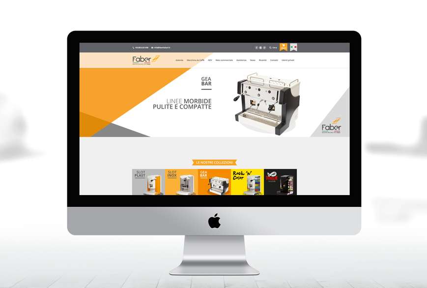 Ideazione sito web Faber - Agenzia di comunicazione Napoli - Libellula Grafica Lab