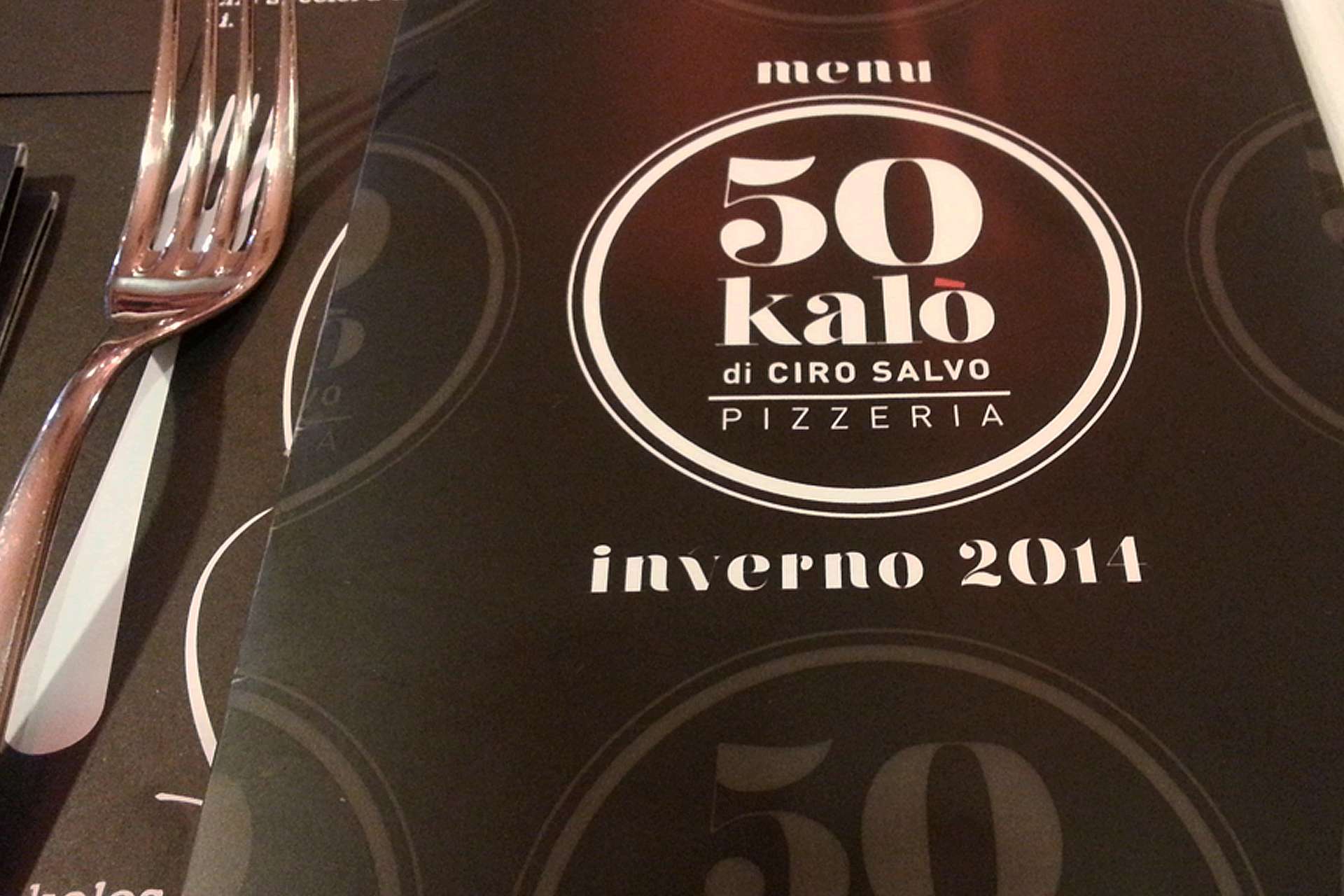 Comunicazione punto vendita 50 Kalò di Ciro Salvo - Web agency Napoli - Libellula Grafica Lab