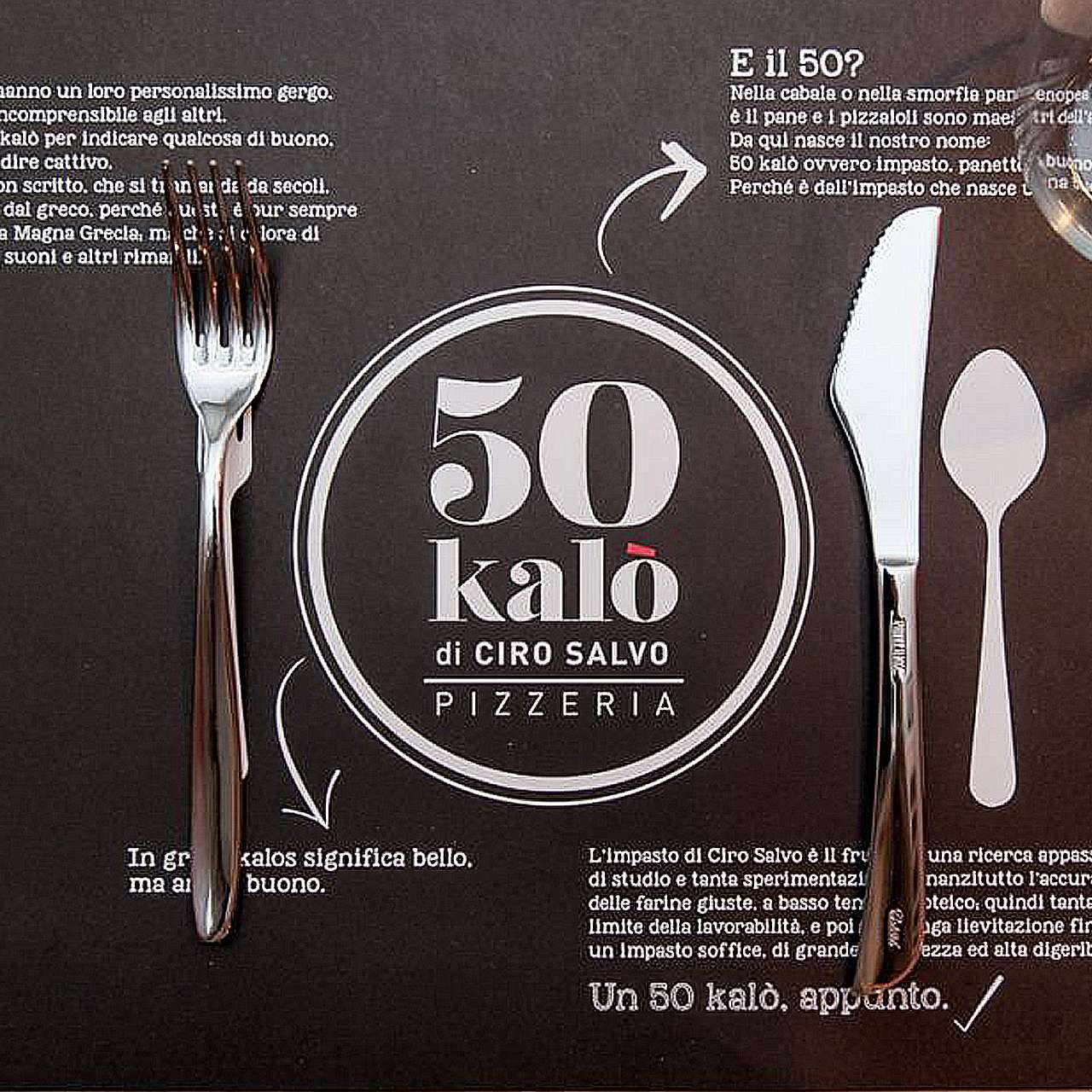Comunicazione punto vendita 50 Kalò di Ciro Salvo - Web agency Napoli - Libellula Grafica Lab