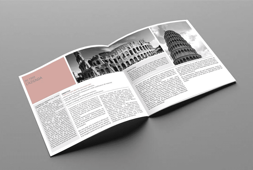 Brochure Capriello Vincenzo Restauri - Agenzia di comunicazione - Libellula Grafica Lab