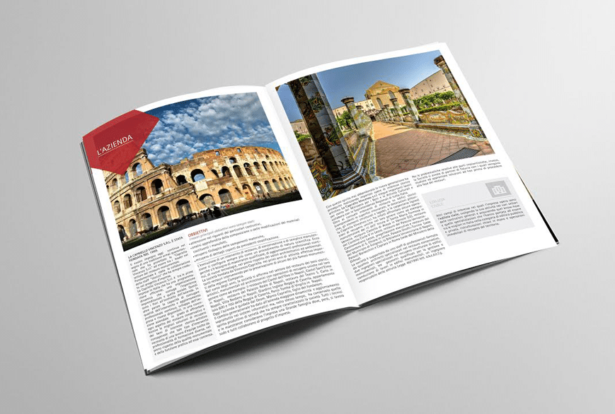 Brochure Capriello Vincenzo Restauri - Agenzia di comunicazione - Libellula Grafica Lab