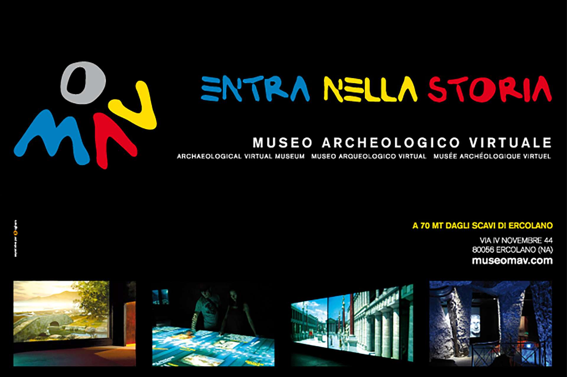 Banner pubblicitario Museo Archeologico Virtuale - Agenzia di comunicazione Napoli - Libellula Grafica Lab