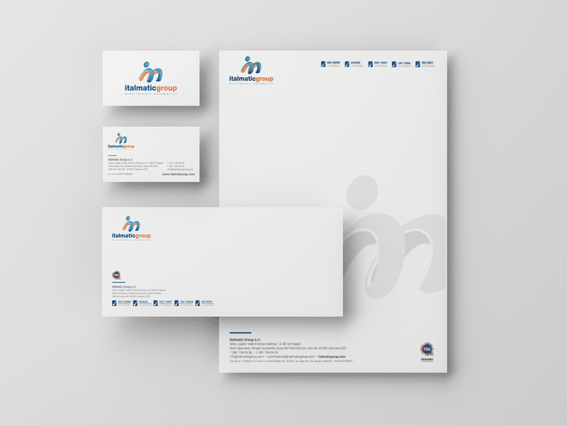 Immagine coordinata Italmatic - Web agency Napoli - Libellula Grafica Lab