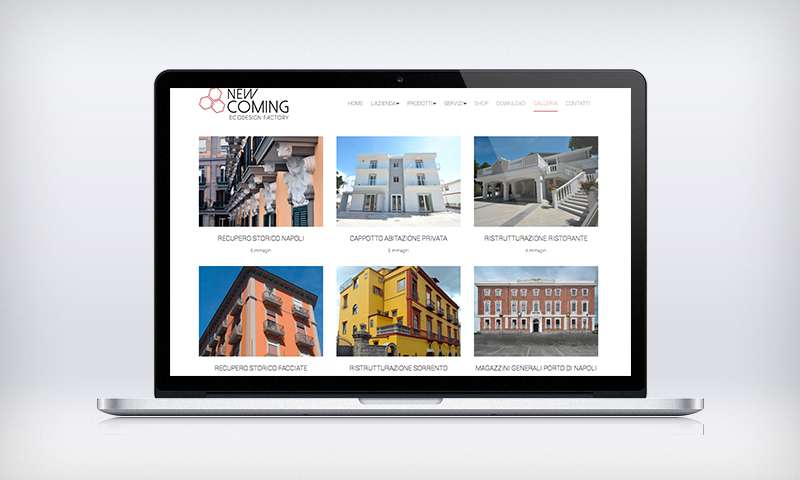 Creazione e sviluppo sito web New Coming- Agenzia di Comunicazione e Web Libellula Grafica Lab