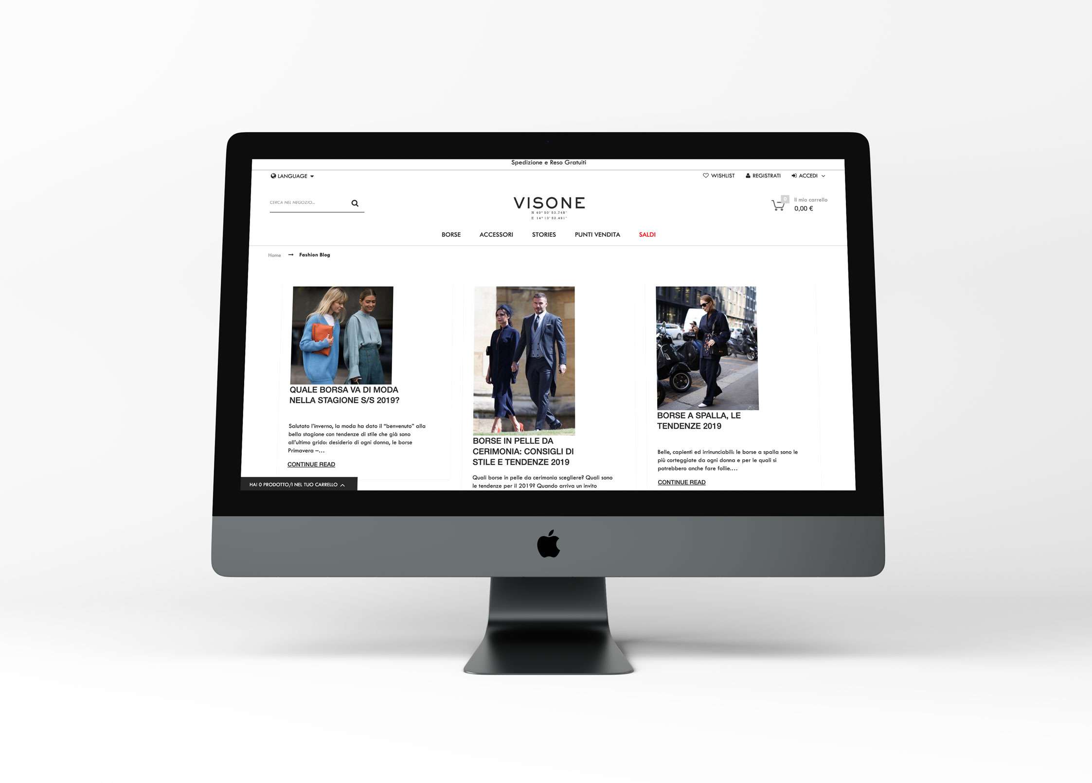 mockup FRANCESCO VISONE SITO WEB