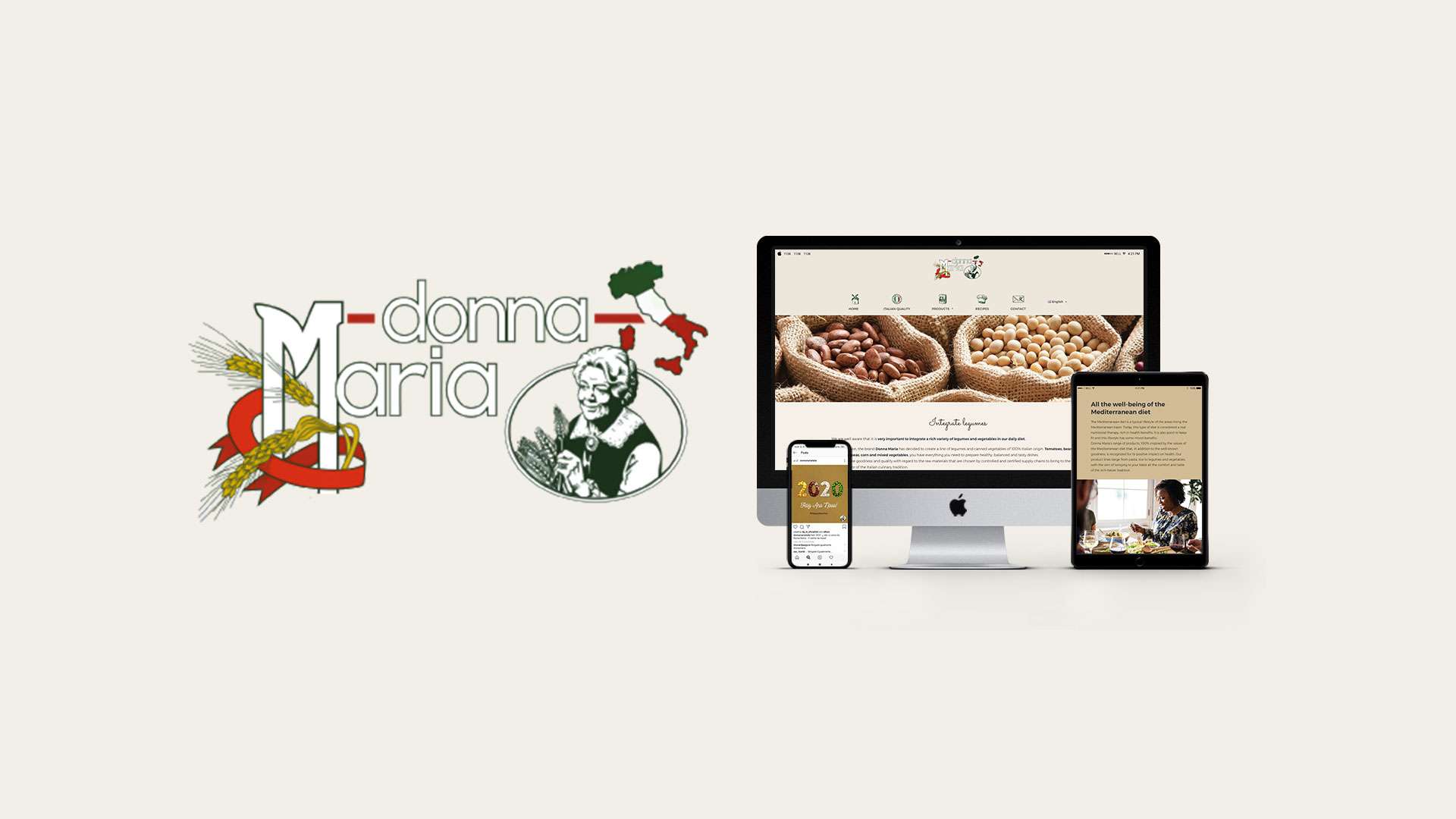 Donna Maria / Pastificio Liguori Belgio | Web adv social media marketing-agenzia di comunicazione napoli libellula grafica lab