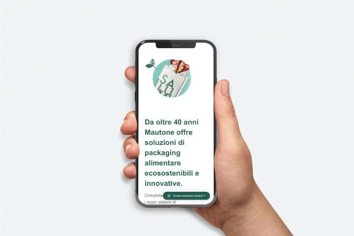 Mautone Packaging web app iPhone
