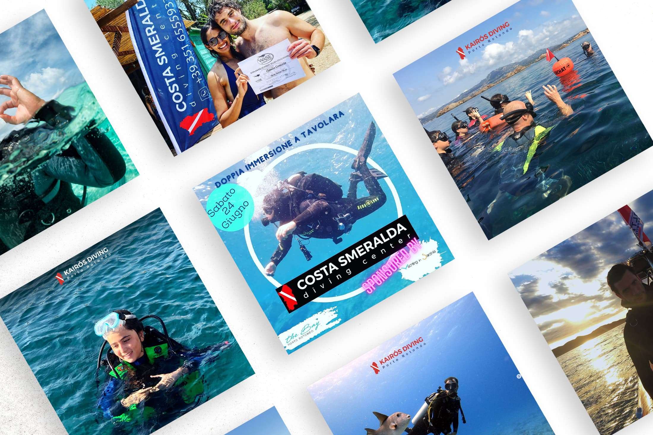 feed instagram diving center costa smeralda