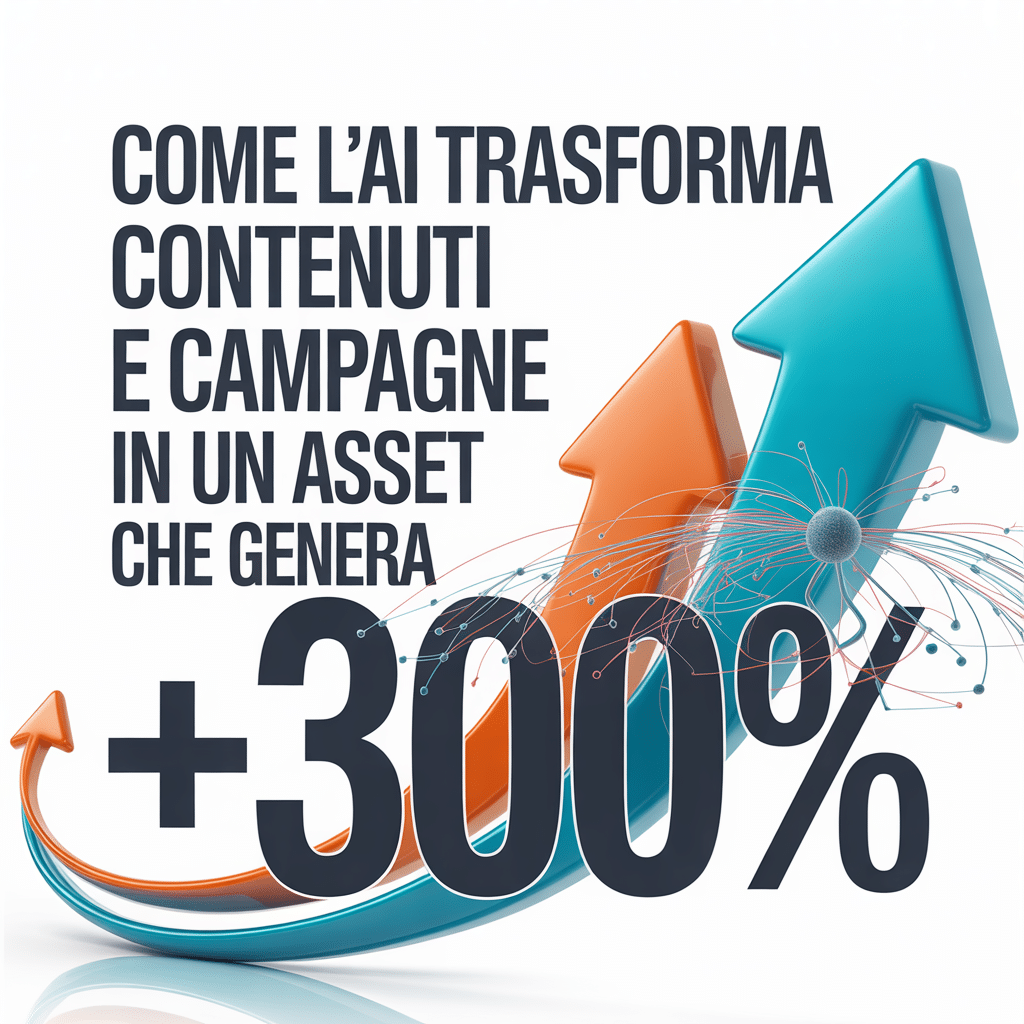 Come l’AI trasforma contenuti e campagne in un asset che genera +300%